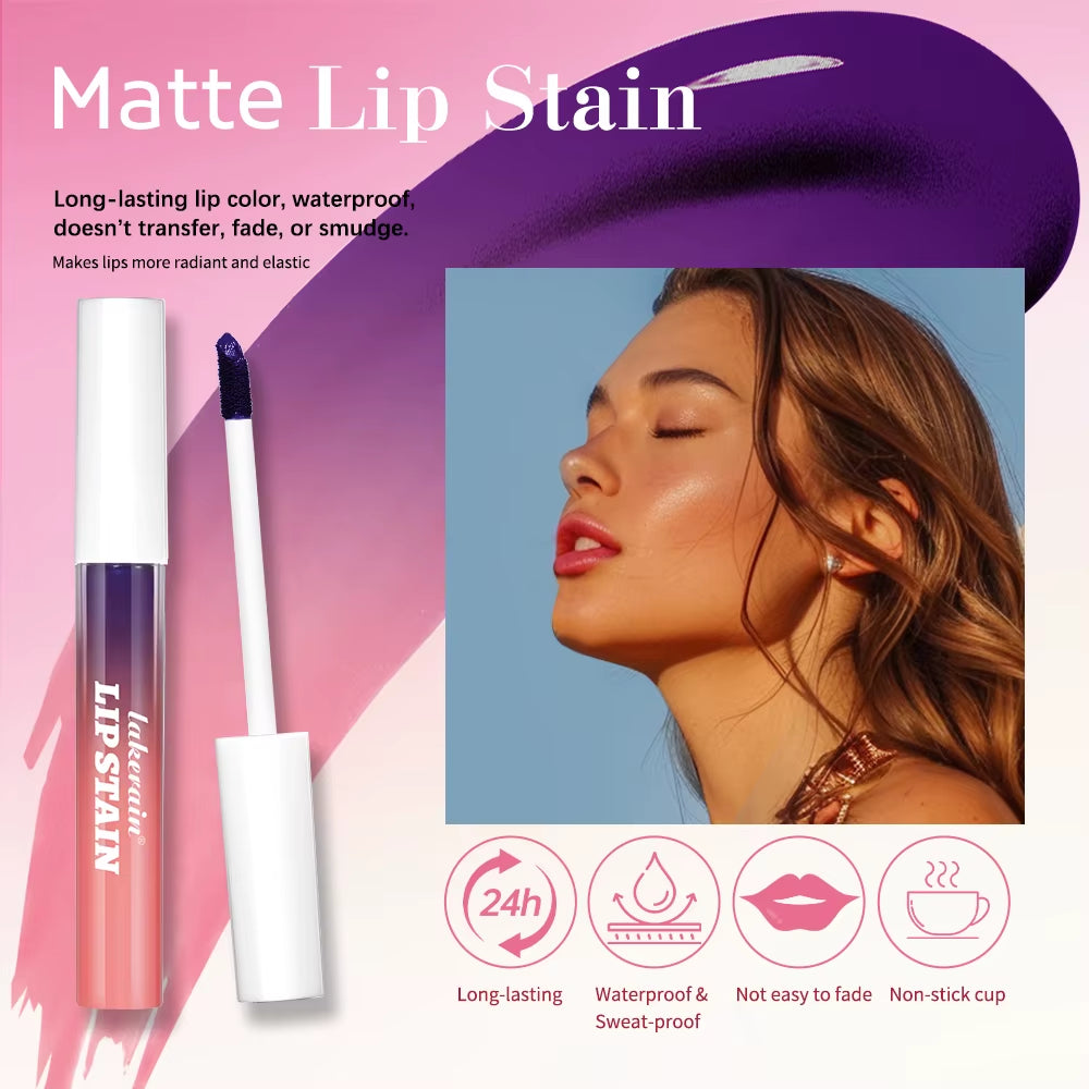 LuxeWear Pink Lip Gloss Set – Elegant Peel & Stick, Long-Lasting Waterproof Shine