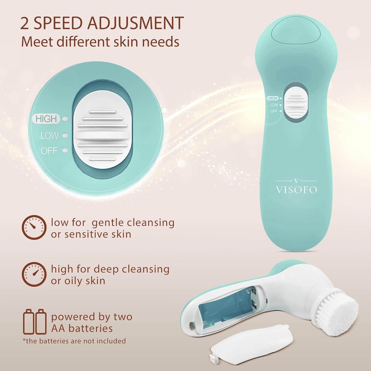 Opal 7-in-1 Electric Face Scrubber | Deep Cleansing Spin Brush & Exfoliator for Radiant Skin"