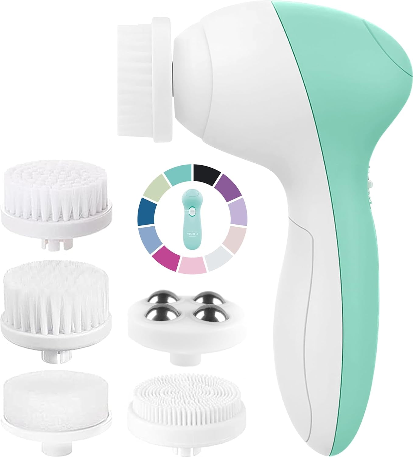 Opal 7-in-1 Electric Face Scrubber | Deep Cleansing Spin Brush & Exfoliator for Radiant Skin"