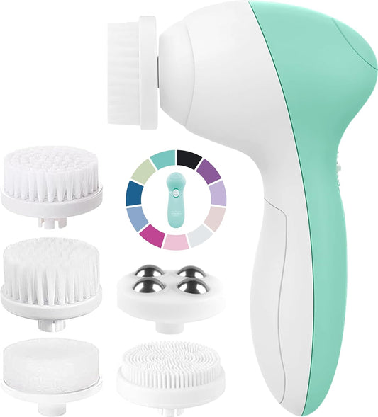 Opal 7-in-1 Electric Face Scrubber | Deep Cleansing Spin Brush & Exfoliator for Radiant Skin"