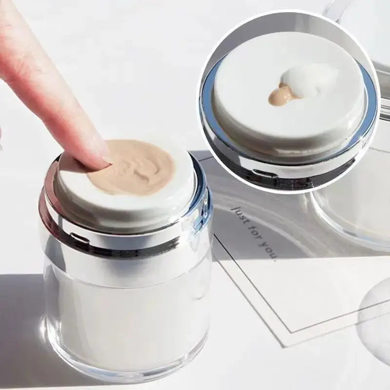 Refillable Airless Pump Bottle – Travel-Friendly Skincare Dispenser for Creams & Lotions (15/30/50ml)